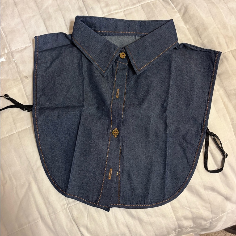 Denim Blue Detachable Collar - Picture 2 of 6